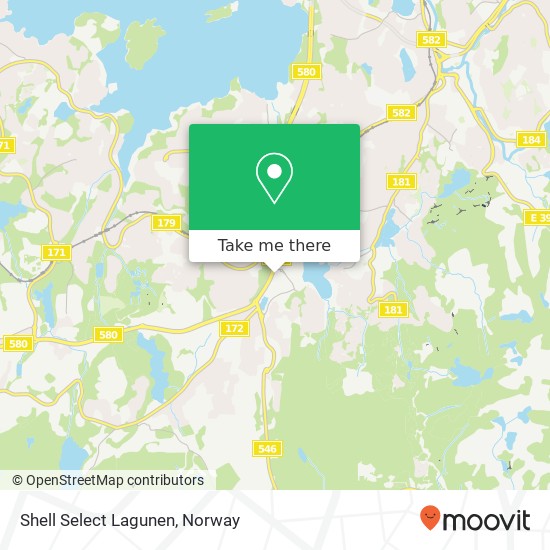 Shell Select Lagunen map