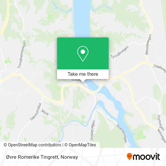 Øvre Romerike Tingrett map