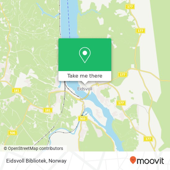 Eidsvoll Bibliotek map