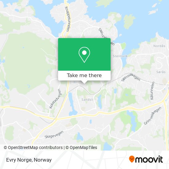 Evry Norge map