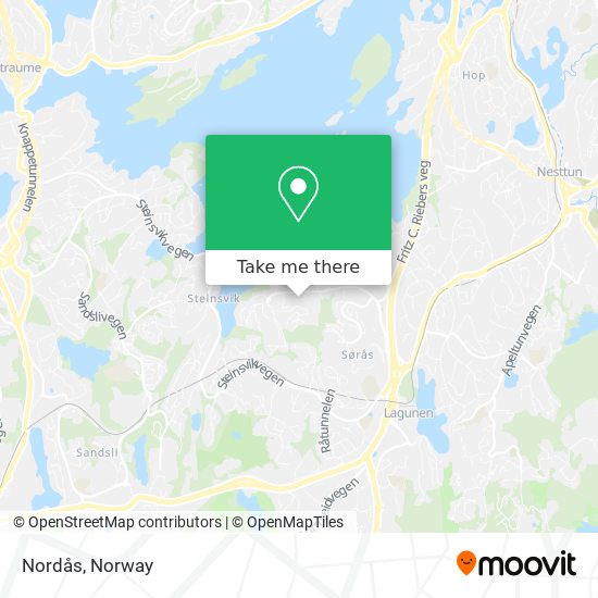 Nordås map