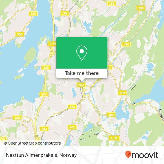 Nesttun Allmenpraksis map