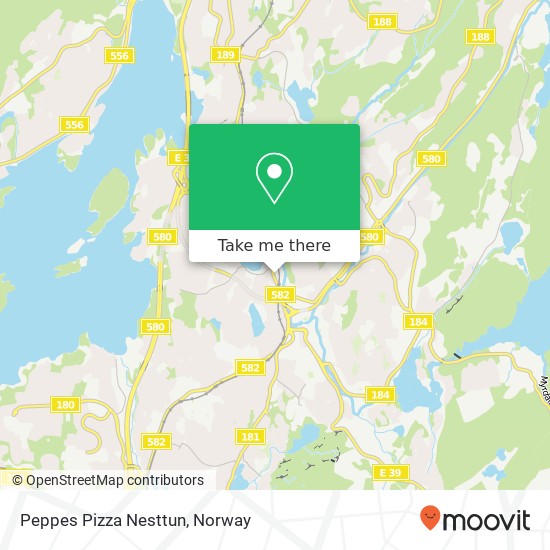 Peppes Pizza Nesttun map