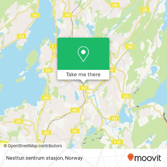 Nesttun sentrum stasjon map