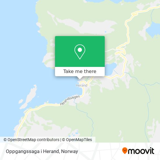 Oppgangssaga i Herand map