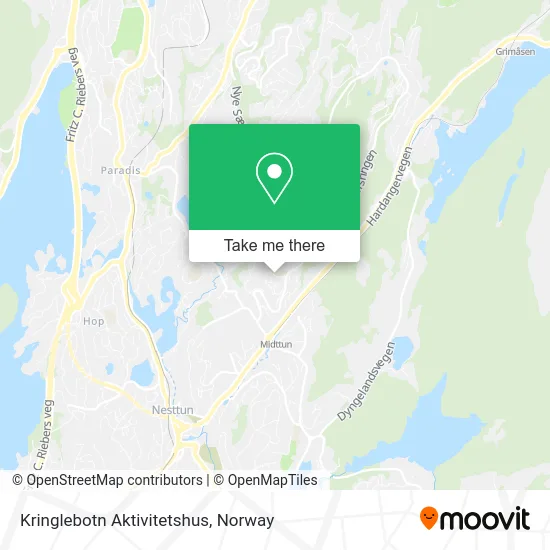 Kringlebotn Aktivitetshus map