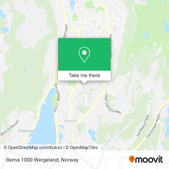 Rema 1000 Wergeland map