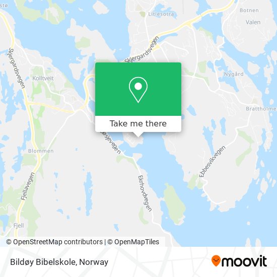 Bildøy Bibelskole map