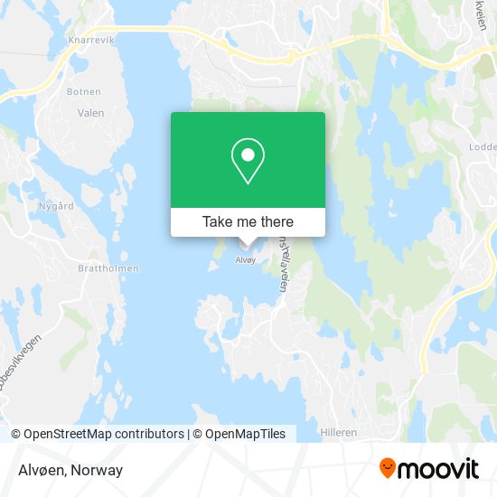 Alvøen map