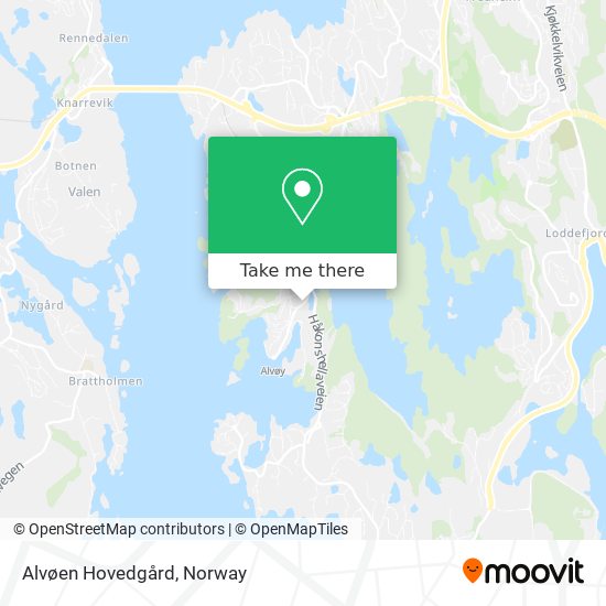 Alvøen Hovedgård map