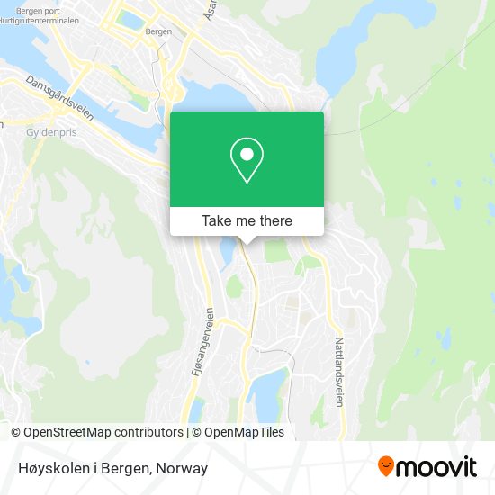 Høyskolen i Bergen map
