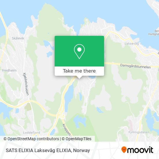 SATS ELIXIA Laksevåg ELIXIA map