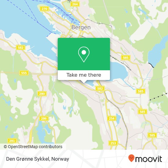 Den Grønne Sykkel map