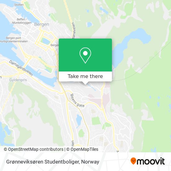 Grønneviksøren Studentboliger map
