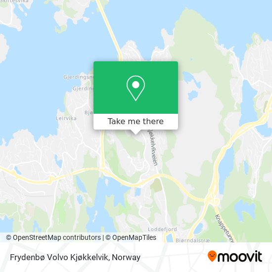 Frydenbø Volvo Kjøkkelvik map