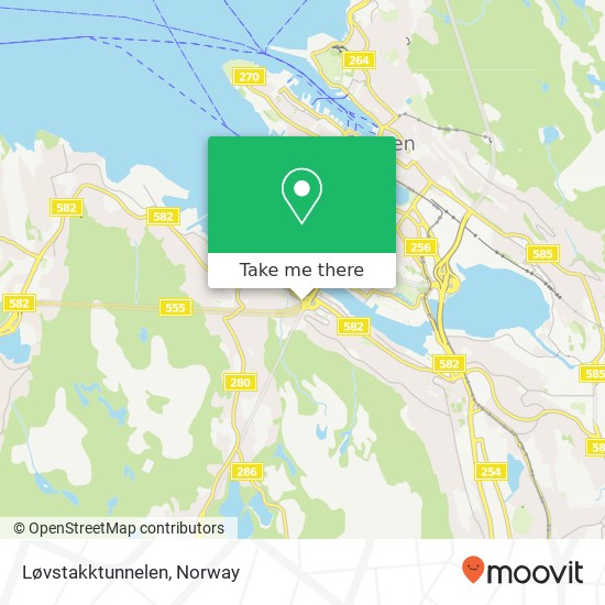 Løvstakktunnelen map