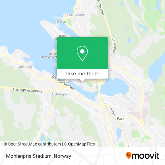 Møhlenpris Stadium map