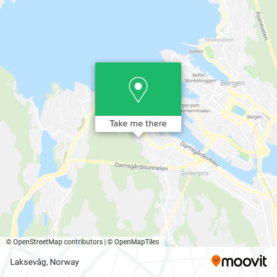 Laksevåg map