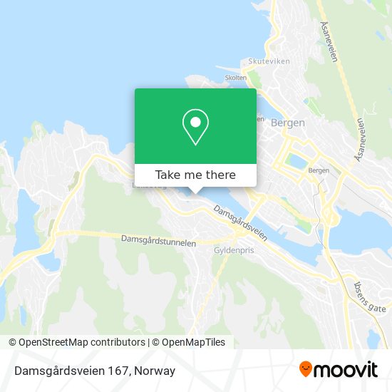 Damsgårdsveien 167 map