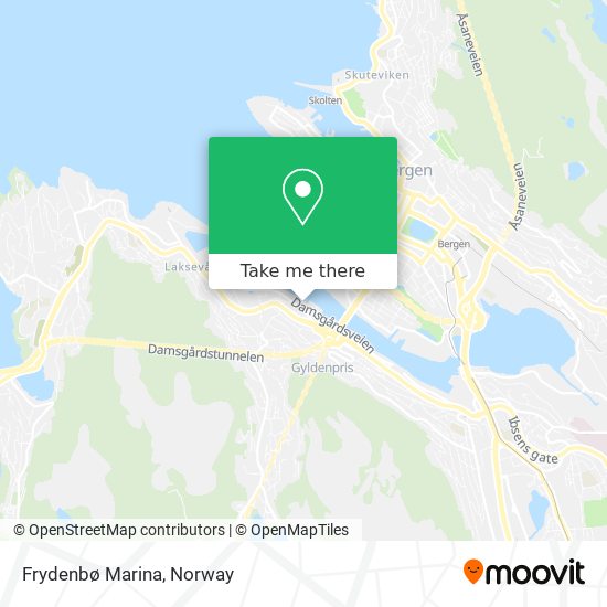 Frydenbø Marina map