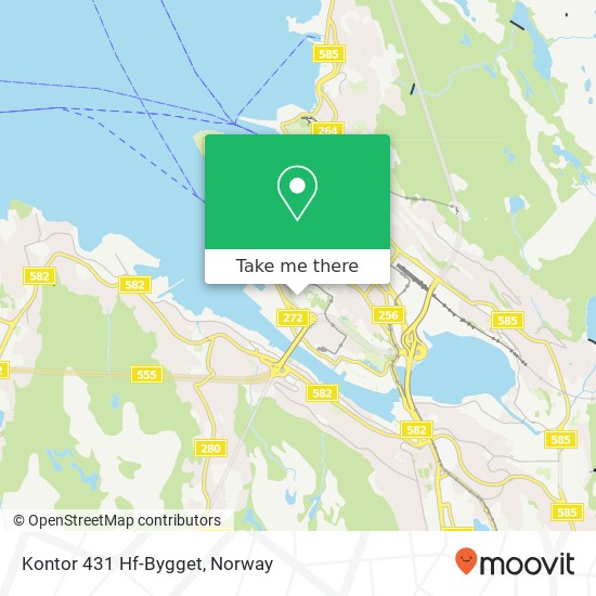 Kontor 431 Hf-Bygget map