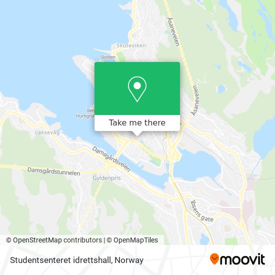 Studentsenteret idrettshall map