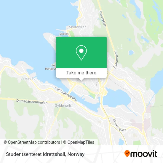 Studentsenteret idrettshall map