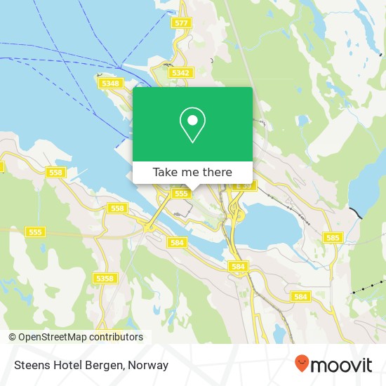 Steens Hotel Bergen map
