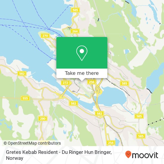 Gretes Kebab Resident - Du Ringer Hun Bringer map