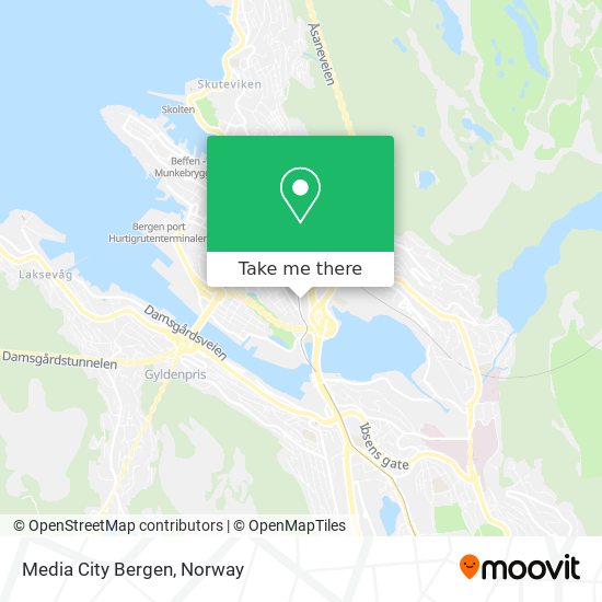 Media City Bergen map