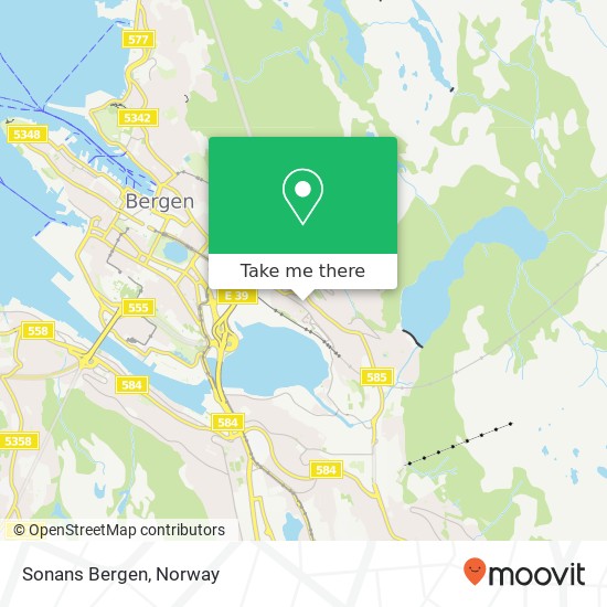 Sonans Bergen map