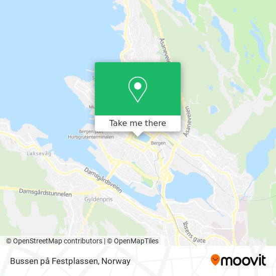 Bussen på Festplassen map