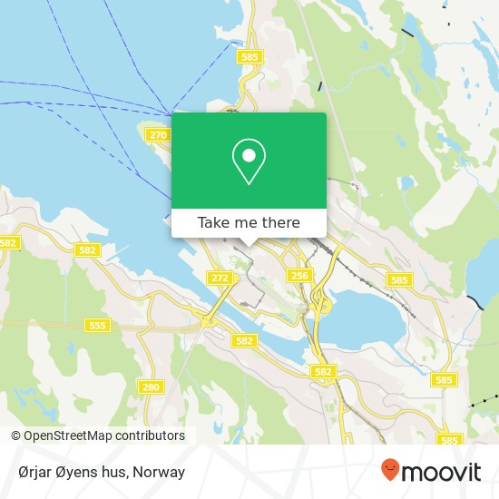 Ørjar Øyens hus map