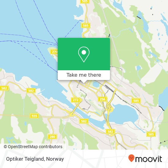 Optiker Teigland map