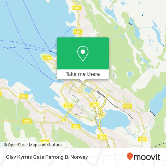 Olav Kyrres Gate Perrong B map