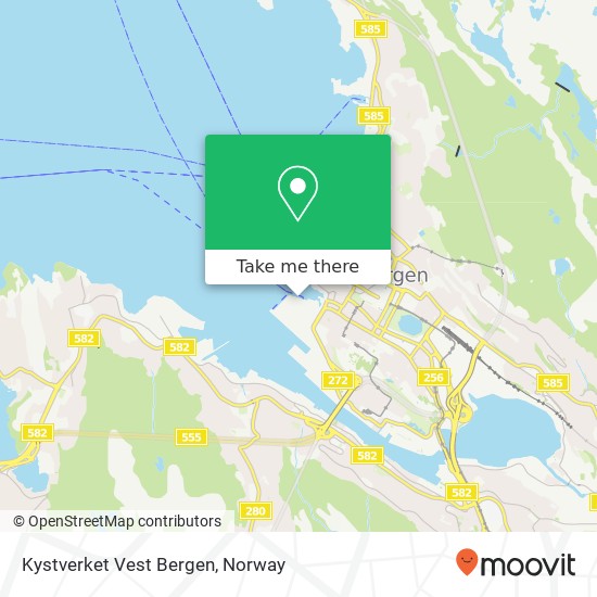 Kystverket Vest Bergen map