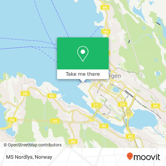 MS Nordlys map