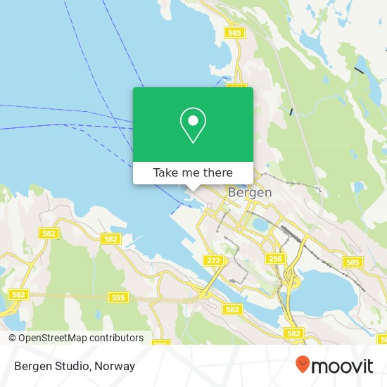 Bergen Studio map