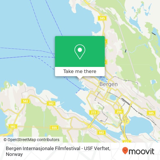 Bergen Internasjonale Filmfestival - USF Verftet map