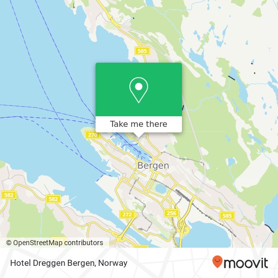 Hotel Dreggen Bergen map