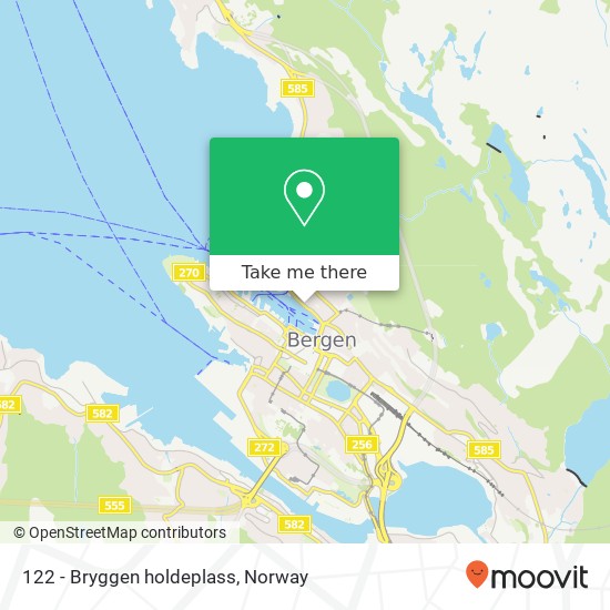 122 - Bryggen holdeplass map