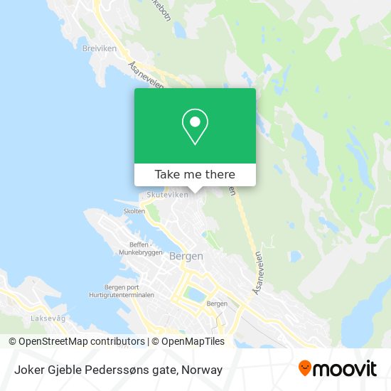 Joker Gjeble Pederssøns gate map
