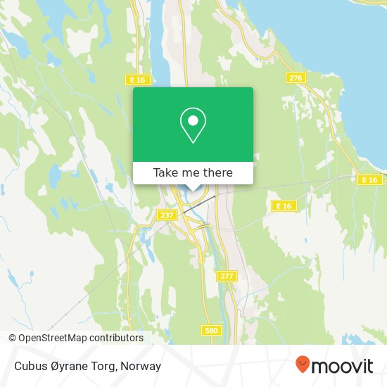Cubus Øyrane Torg map