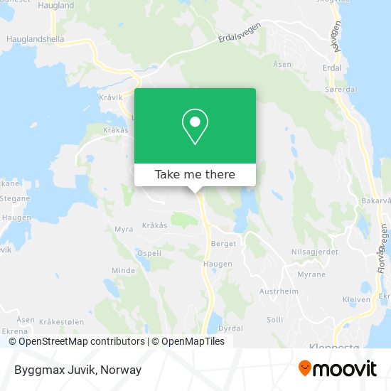 Byggmax Juvik map