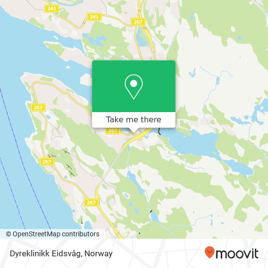 Dyreklinikk Eidsvåg map