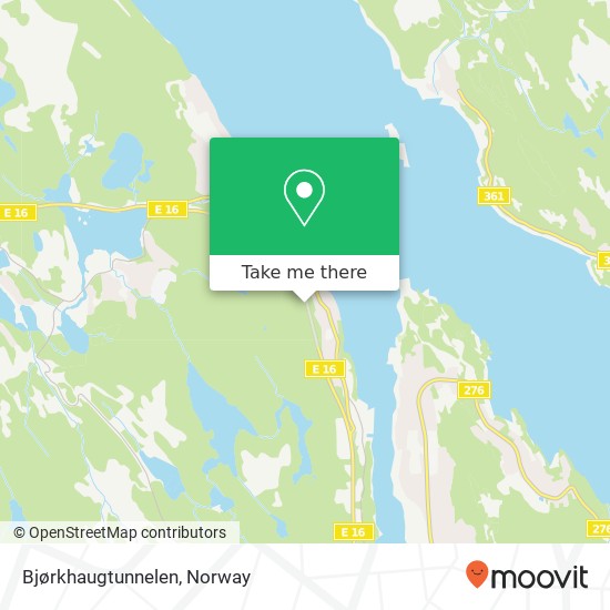 Bjørkhaugtunnelen map