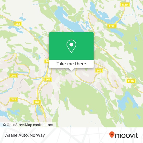 Åsane Auto map