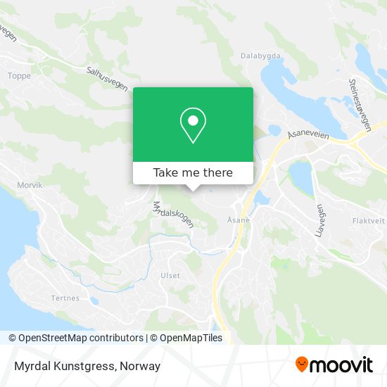 Myrdal Kunstgress map