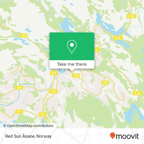 Red Sun Åsane map