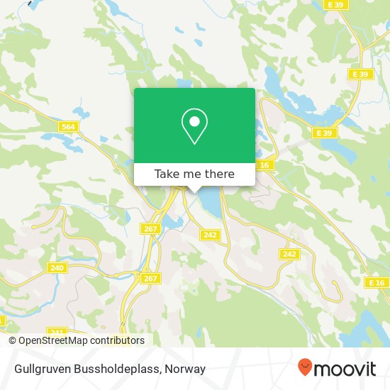 Gullgruven Bussholdeplass map